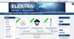 Desktop Screenshot of elektra-lampy.pl