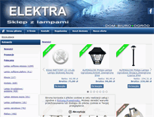 Tablet Screenshot of elektra-lampy.pl